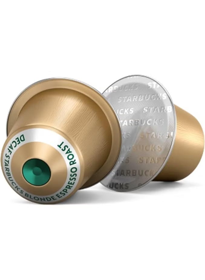 Starbucks NESPRESSO  Blonde Decaffeinated Espresso Coffee Pods (Pack of 20 Capsules) - Image 4