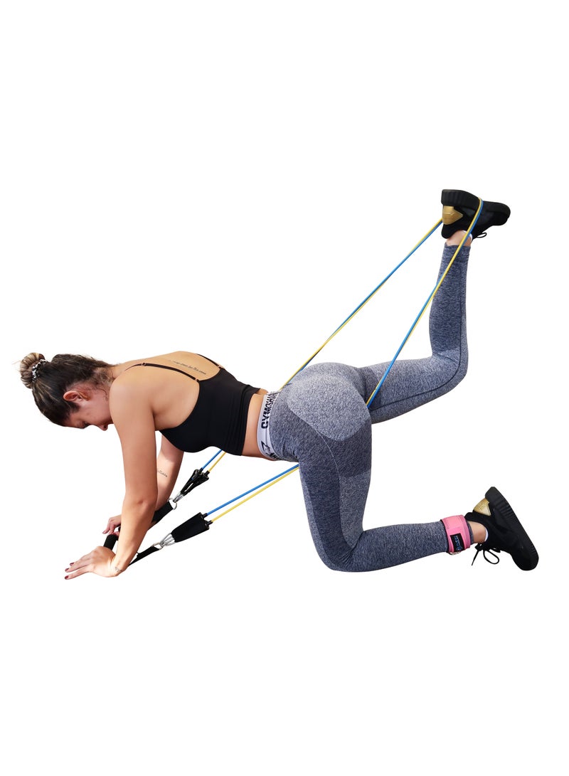 Flexi Muscles - Ankle Straps for Cable Machines. Our Comfortable Adjustable Padded Ankle Workout Straps with Double D-Ring, Ideal for Glutes Exercises, Leg Workout and Kickbacks - Image 3