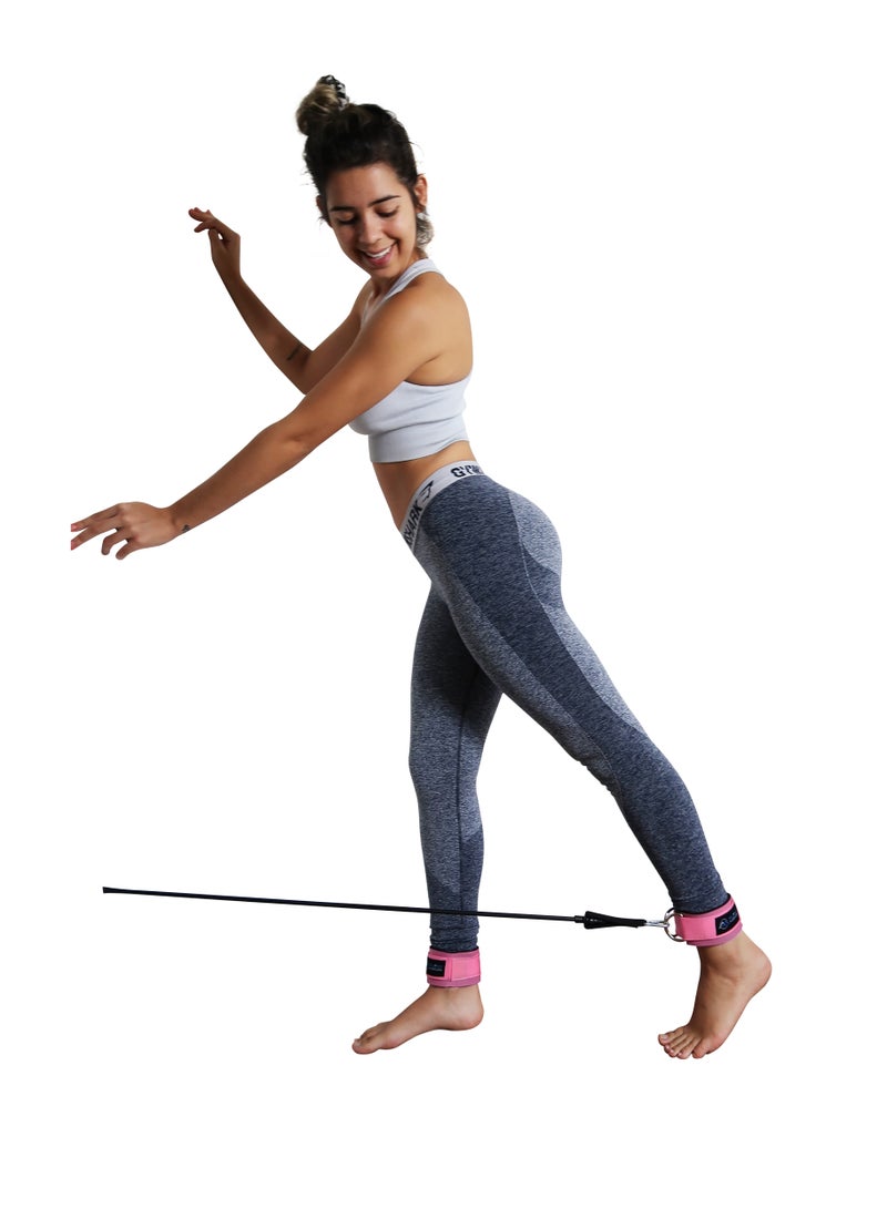 Flexi Muscles - Ankle Straps for Cable Machines. Our Comfortable Adjustable Padded Ankle Workout Straps with Double D-Ring, Ideal for Glutes Exercises, Leg Workout and Kickbacks - Image 4