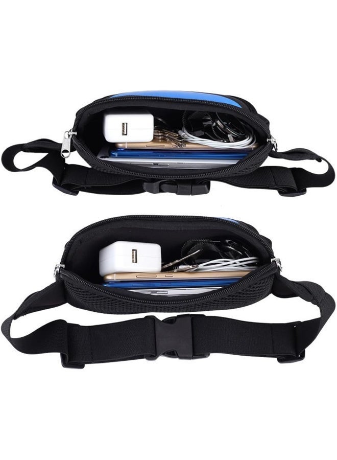 ECVV Running Belt  Pack Crossbody Waist Bag Pack for Travel Walking Running Hiking Cycling, Waterproof Waist Pack Money Belt for Men Women, Black, One Size - Image 4
