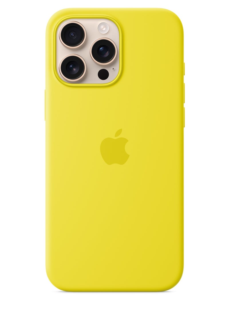 Techie Apple iPhone 16 Pro Max Silicone Case with MagSafe Yellow Color - Star Fruit ​​​​​​​ - Image 1