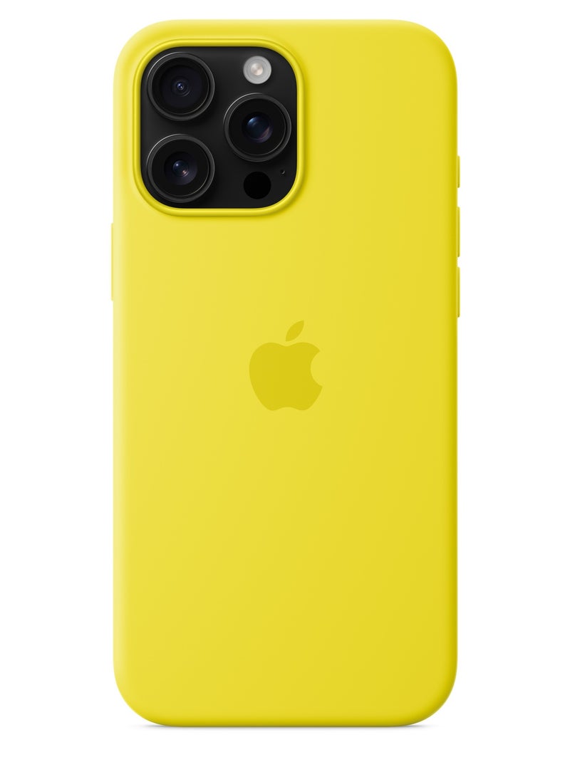 Techie Apple iPhone 16 Pro Max Silicone Case with MagSafe Yellow Color - Star Fruit ​​​​​​​ - Image 4