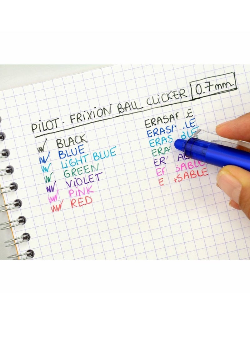 PILOT 12-Piece Frixion Clicker Erasable Ball Pen 0.7mm Tip Black Ink  - Image 3