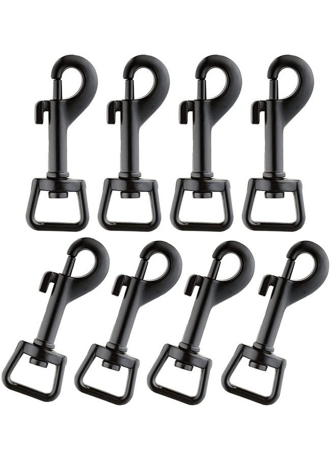 FIVOENDAR Swivel Eye Bolt Snap Hooks Black Heavy Duty Dog Leash Clips Dog Leash Clasp Dog Leash Snaps Hooks Trigger Clip Trigger Snaps 3 Inch 8 Pcs - Image 1