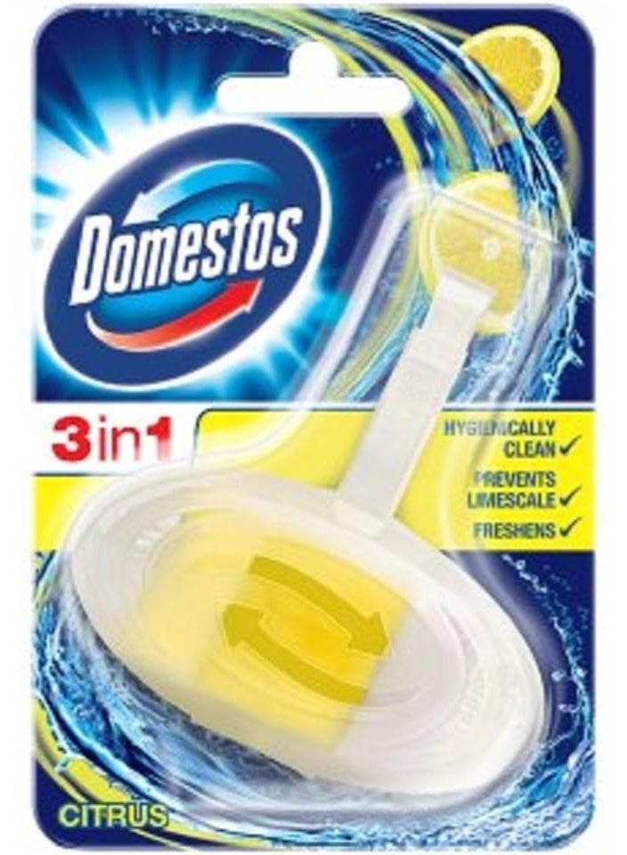 Domestos 3 in 1 Citrus Toilet Block - 40 g - Image 2