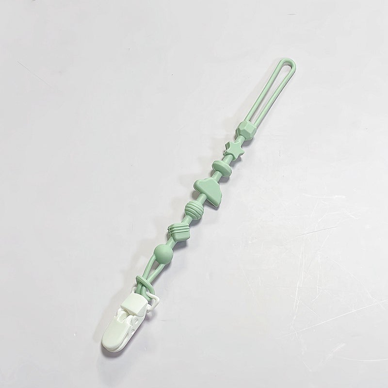 Xs Silicone Teething Chain with Anti-Loss Strap - Baby Teether Toy - Image 1