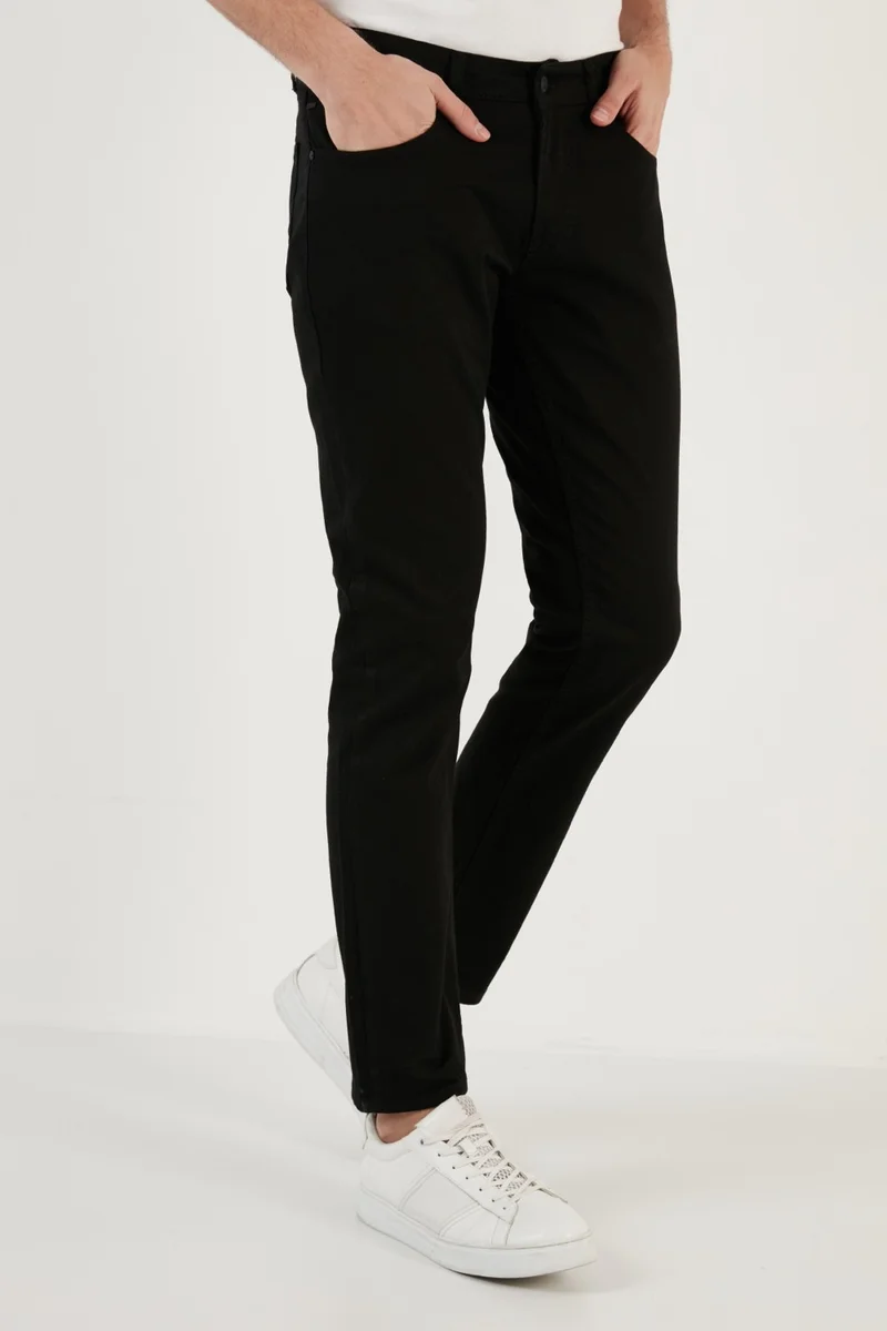 Buratti Cotton Normal Waist Regular Fit Pipe Leg Jeans Men's Denim Trousers 2210J57PARMA