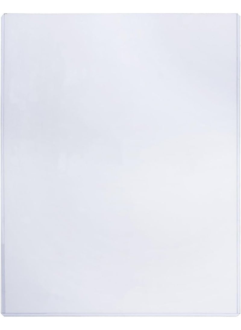 Displays2go Displays2go Set of 25 Clear Document Sleeve for 85 x 11 Sheets TopLoading Sleeve Sign Holder Sheet Protector with Frameless Design PVCP8511  - Image 1