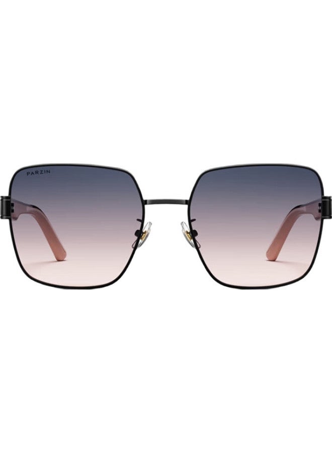 PARZIN Women'S Fashion Gradient Square Frame Sunglasses Sunscreen Driving Sunglasses 91688 - Image 2
