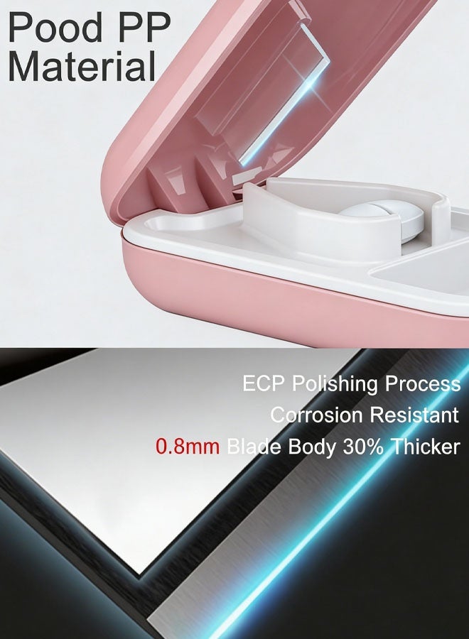 Small Pill Cutter, Pill Cutter Splitter For Small And Tiny Pills, Portable Pretty Pill Cutters Cuts Vitamins Tablets For Purse Pocket - Image 4