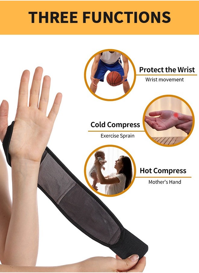 GROIC Heated Wrist Guards,Heat Wrist Wrap, Electric Heated Brace, 3 Temperature Levels with One Button Control, Heated Pad Hand Support for Carpal Tunnel, Arthritis, Tendonitis, Bruises & amp,Sprains  - Image 2