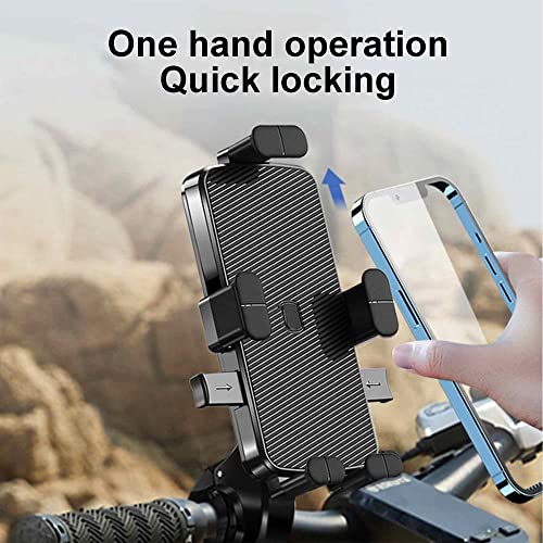 TANTRA S15A Mobile Holder for Bikes One Touch Technology Bike Mobile Holder for Maps and GPS Navigation, 360° Rotation, Firm Griping, Anti Shake Phone Holder (Handlebar Mount) - Image 5