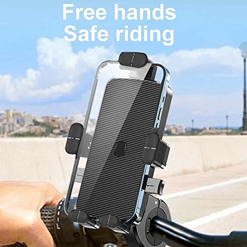 TANTRA S15A Mobile Holder for Bikes One Touch Technology Bike Mobile Holder for Maps and GPS Navigation, 360° Rotation, Firm Griping, Anti Shake Phone Holder (Handlebar Mount) - Image 4