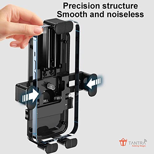 TANTRA S15A Mobile Holder for Bikes One Touch Technology Bike Mobile Holder for Maps and GPS Navigation, 360° Rotation, Firm Griping, Anti Shake Phone Holder (Handlebar Mount) - Image 3