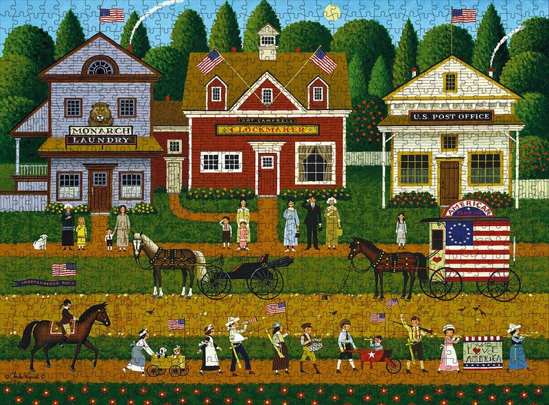 Buffalo Games - Charles Wysocki - Young Patriots - 1000 Piece Puzzle - Challenging Puzzle Perfect for Game Nights - Finished Size is 26.75 x 19.75 - Image 2