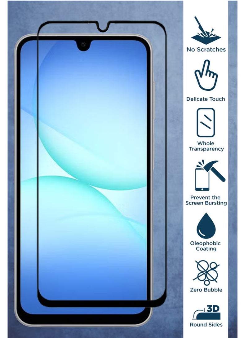 ولديك Samsung Galaxy A17 جراب حماية مرن نحيف من TPU مع وسادة هوائية ممتصة للصدمات من السيليكون وواقي شاشة زجاج مقوى مقاوم للخدوش للهاتف اليومي والاستخدام الخارجي والهدية - Image 2