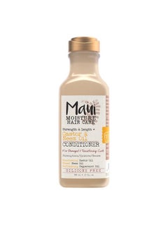 MAUI MOISTURE Strength & Length  Castor & Neem Oil Conditioner Curly Hair Product For Dry Damaged Hair 13 Fl Oz  - Image 2