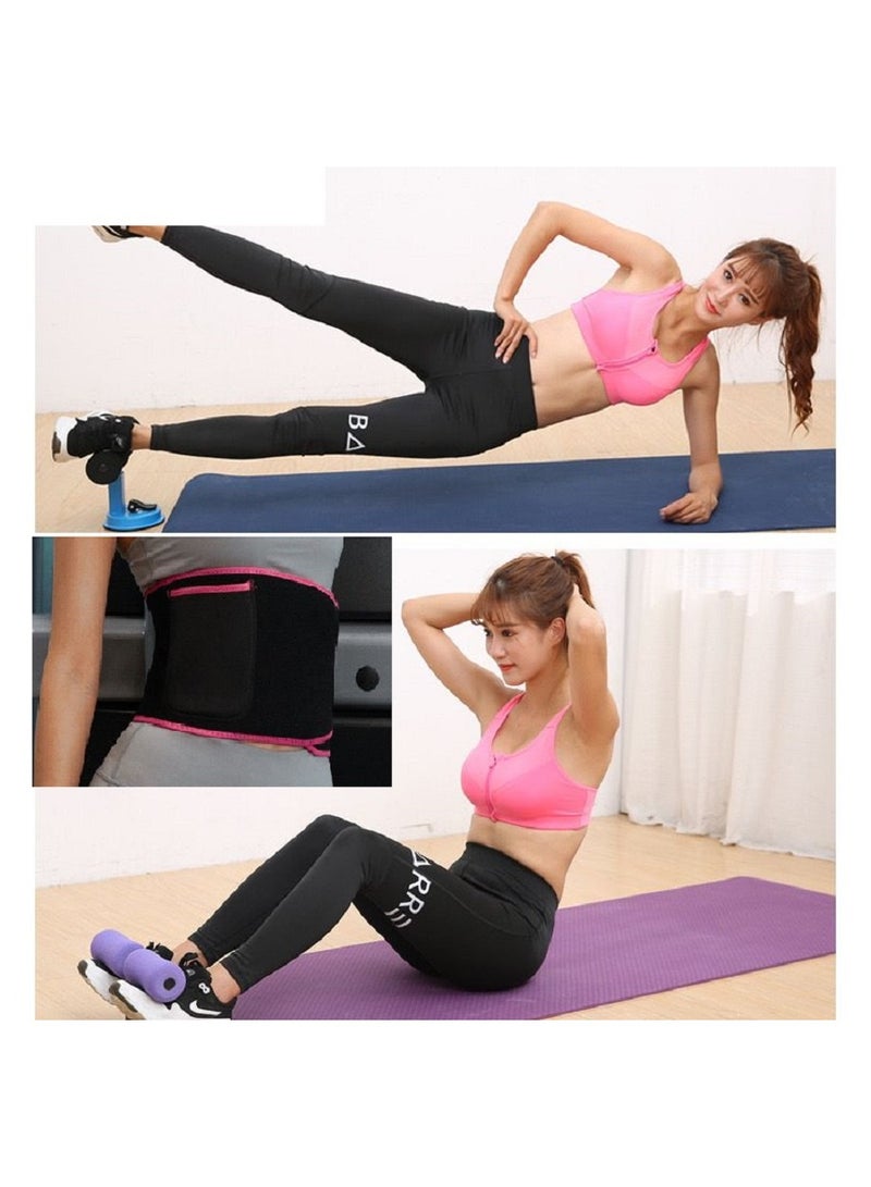 Generic 3-Pieces Women'S Wrapped Abdominal Exercise Belt And Exercise Mat With Sit-Up Bar - Image 1