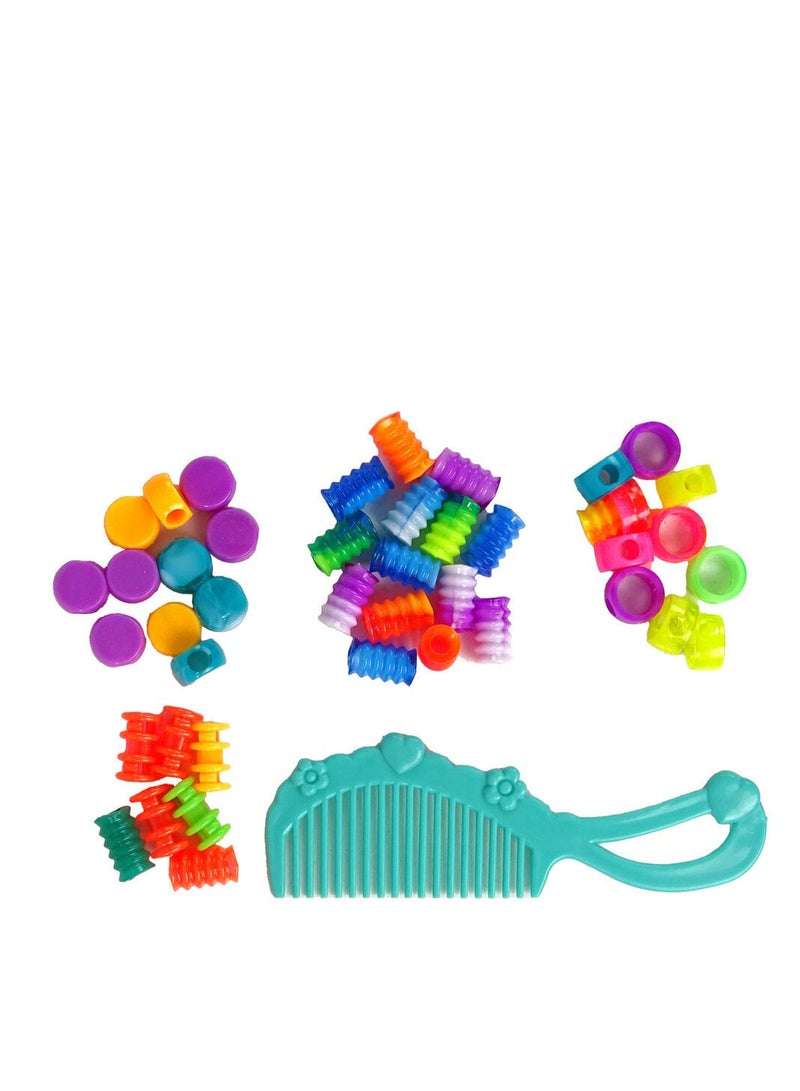 2 in 1 Hair Styling Kit for Girls with Beads and Braids - Image 5