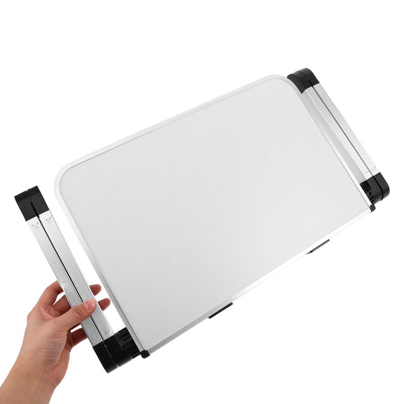 Large White Adjustable Foldable Laptop Stand with Heat Dissipation for Home Office Desk - Image 4