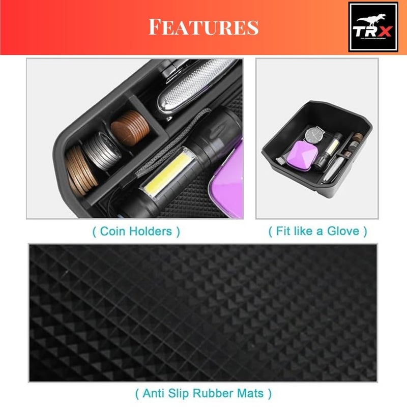  تي ار اكس اوتو منظم مسند الذراع المركزي TRX AUTO لسيارة لاند روفر ديفندر 2018 2019 2020 2023 2024 | ملحقات لاند روفر ديفندر | صينية صندوق تخزين - Image 4