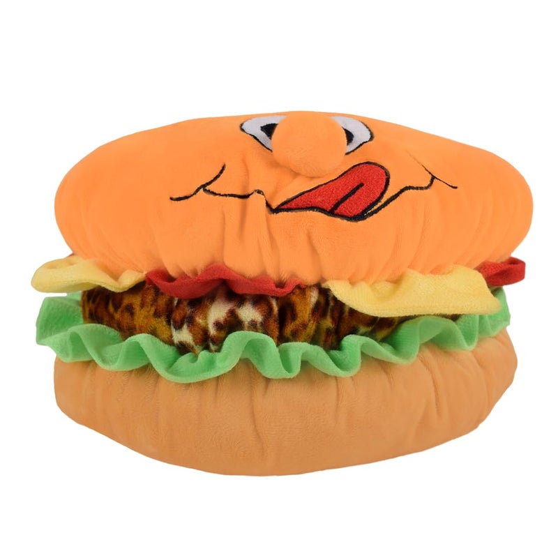 Ultra 12 inch Hamburger Shaped Cushion Fully Stuffed Soft Plush Toy for Kids in Multi | Animal Toy Birthday | Anniversary | Christmas | Diwali | Home Decor - Image 4