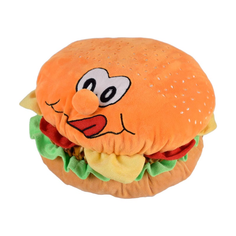 Ultra 12 inch Hamburger Shaped Cushion Fully Stuffed Soft Plush Toy for Kids in Multi | Animal Toy Birthday | Anniversary | Christmas | Diwali | Home Decor - Image 3