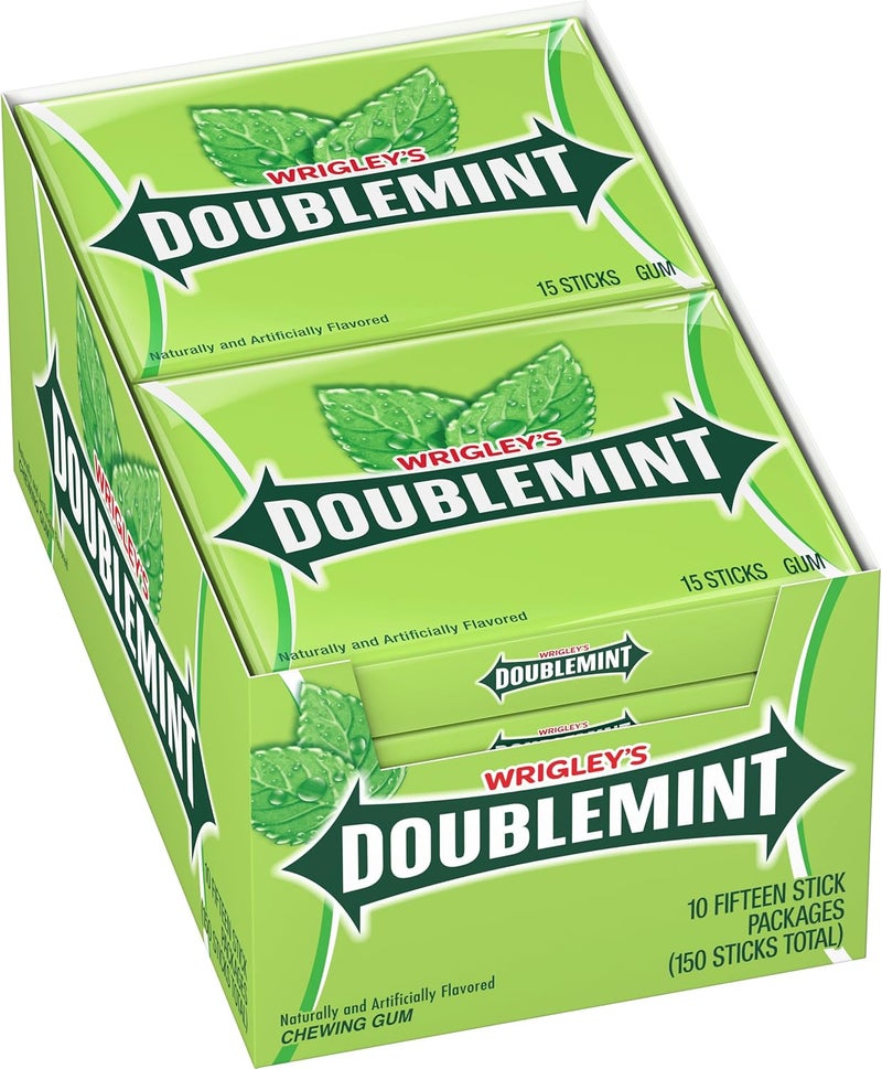 Wrigley's Doublemint Chewing Gum - 10 Packs - Image 1