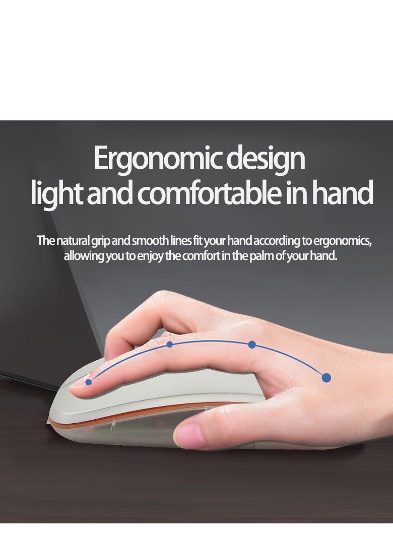 GULFLINK - Ultra-Thin Smart Voice Translator 5 Key 2.4G Rechargeable DPI Adjust Bluetooth Wireless Mini Mouse Gaming - Image 1