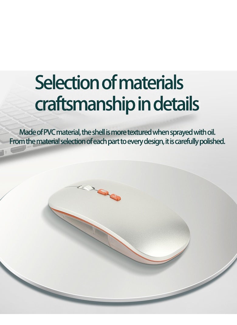 GULFLINK - Ultra-Thin Smart Voice Translator 5 Key 2.4G Rechargeable DPI Adjust Bluetooth Wireless Mini Mouse Gaming - Image 1