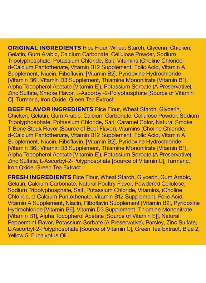 Pedigree Dentastix Large Dog Dental Care Treats Original, Beef & Fresh Variety Pack, 2.73 Lb.Pack (51 Treats)  - Image 4
