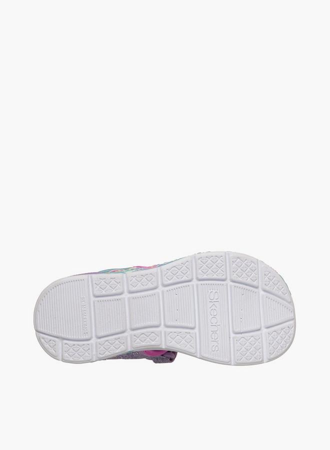 SKECHERS Girls Mermaid Dreams Hook & Loop Flat School Sandals - Image 5