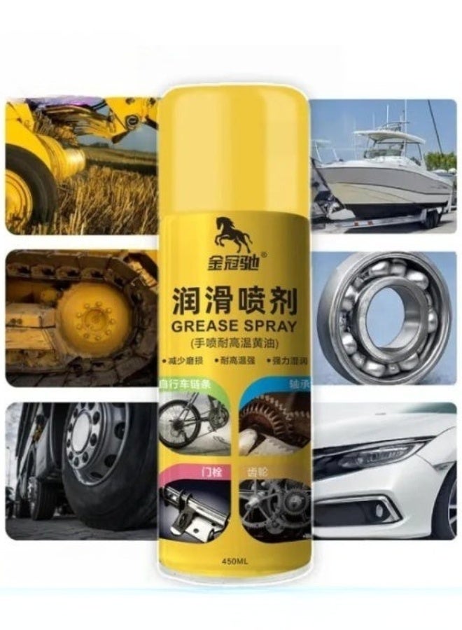 Multi-Purpose Lubricant Spray – Anti-Rust and High-Temperature Resistant – 455ml – For Chains, Gears, Doors, Pulleys, and Tracks – Reduces Noise, Protects Materials, and Improves Equipment Performance – Ideal for Home and Industrial Use - Image 2