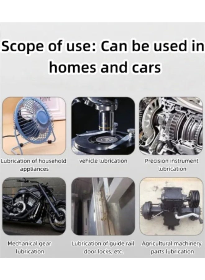 Multi-Purpose Lubricant Spray – Anti-Rust and High-Temperature Resistant – 455ml – For Chains, Gears, Doors, Pulleys, and Tracks – Reduces Noise, Protects Materials, and Improves Equipment Performance – Ideal for Home and Industrial Use - Image 5