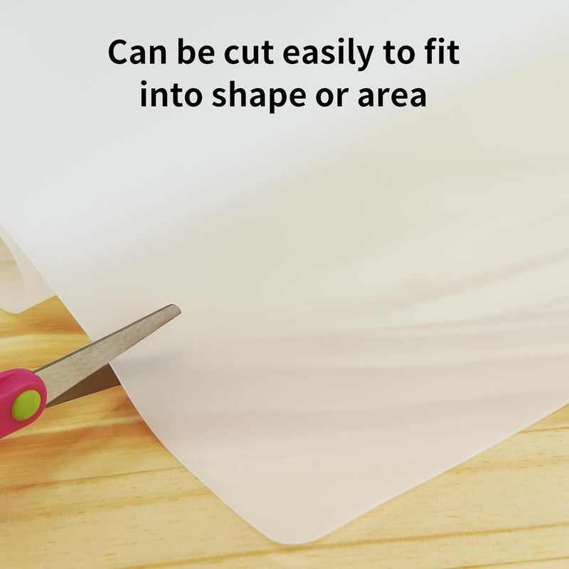 Cuttte Silicone Mat for Kitchen Counter - 23.62" x 15.75" Large Heat Resistant Mats for Countertop, Anti-slip Quartz Countertop Protector for Air Fryers Coffee Pots(White Translucent) - Image 3