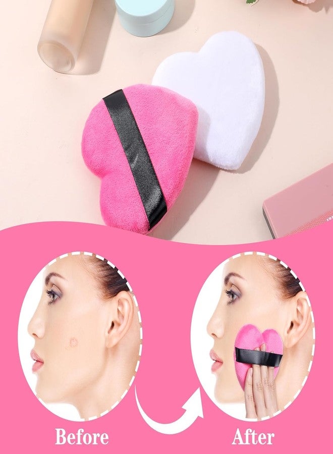 Ruby Face Rubyface Heart Shape Makeup Sponge Puff - Round and Triangle Design for Cream, Blush, and Foundation Application - Multicolored Beauty Blender Puff 4Pcs - Image 5
