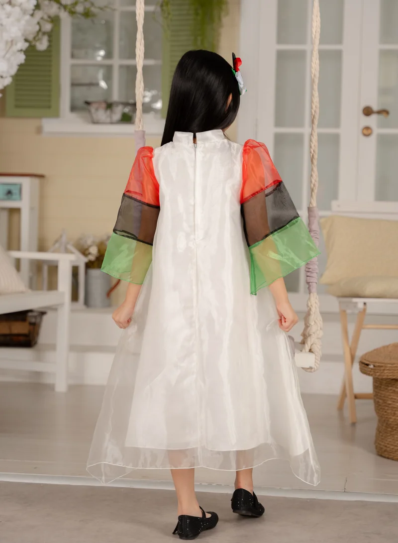دىدانيالا Sleeve Colorblock Dress