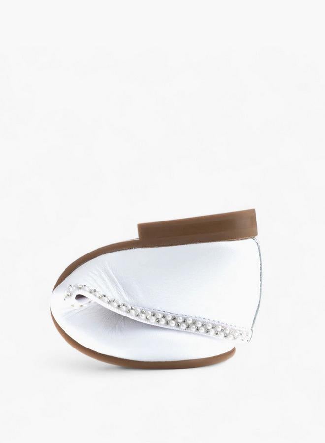 Pablosky Girls Pearl Embellished Ballerina Shoes - Image 5