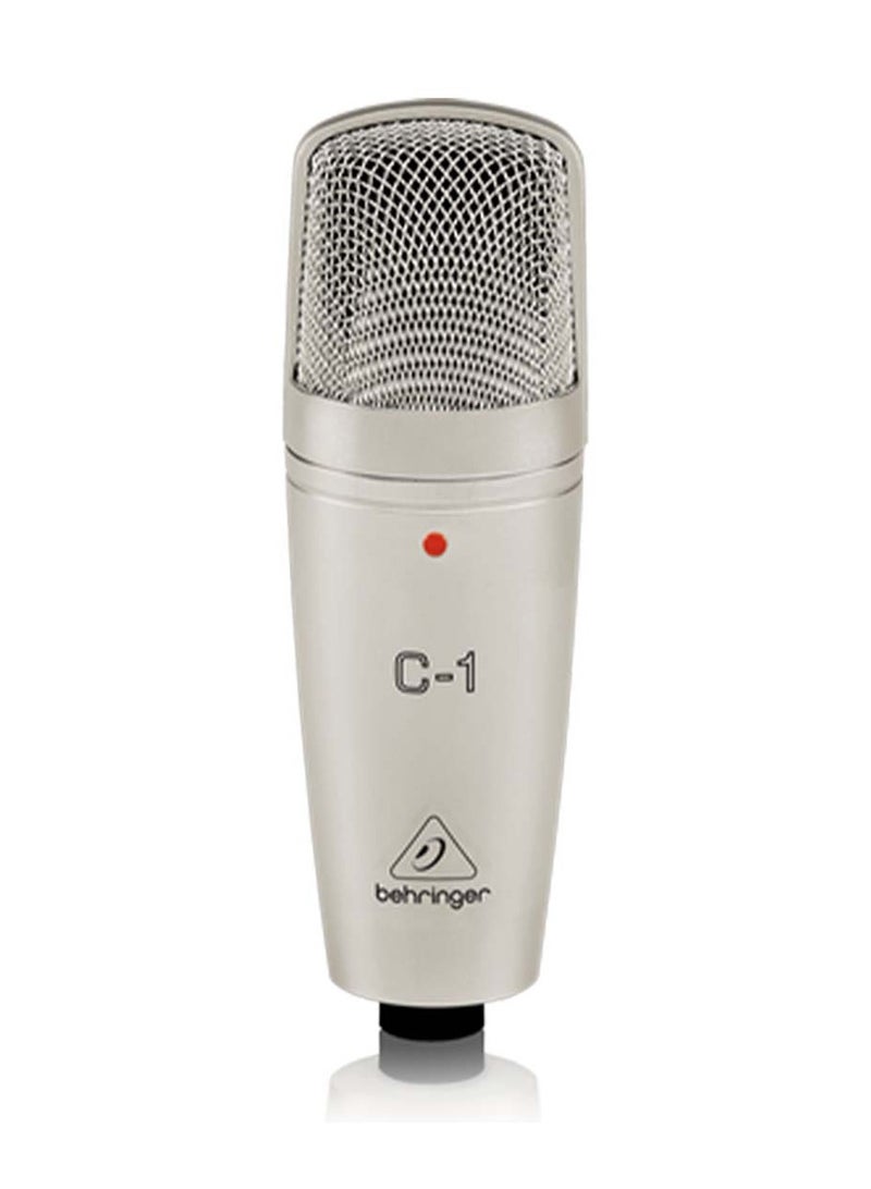 behringer Medium-diaphragm Condenser Microphone with Cardioid Pickup Pattern, Transformerless FET Input, Phantom Power, and Swivel Stand Mount - Image 1