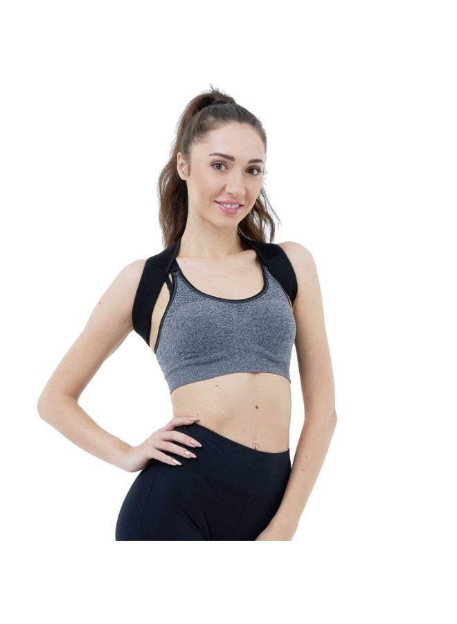 مصحح القامة للنساء والرجال، دعامة ظهر عليا قابلة للتعديل، داعم ظهر قابل للتنفس لتقويم العمود الفقري، يوفر تخفيف الألم من أسفل الظهر، الرقبة، الكتف وعظم الترقوة - Image 2