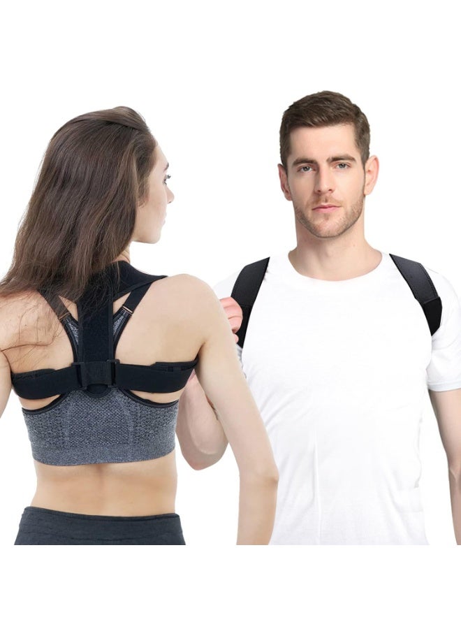 مصحح القامة للنساء والرجال، دعامة ظهر عليا قابلة للتعديل، داعم ظهر قابل للتنفس لتقويم العمود الفقري، يوفر تخفيف الألم من أسفل الظهر، الرقبة، الكتف وعظم الترقوة - Image 5