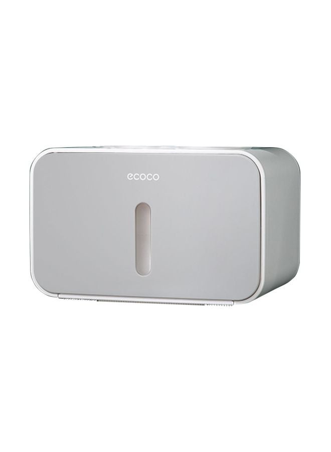 Loquat Wall Mounted Paper Roll Box Grey 21.5x14x14centimeter - Image 1