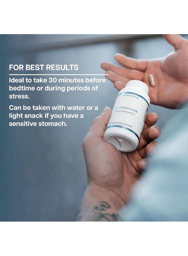 ريفايف إم دي أشواغاندا - يدعم إدارة التوتر والطاقة والتعافي - 60 كبسولة نباتية - Image 4
