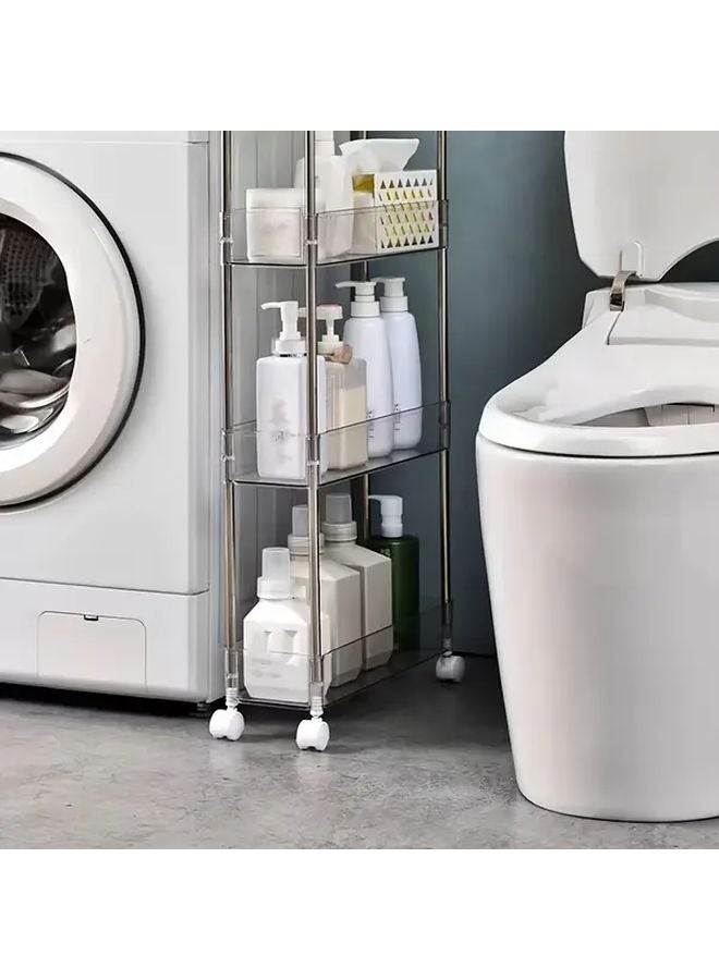 Three Tier Transparent Acrylic Storage Shelf Space Saving Organizer - Image 4