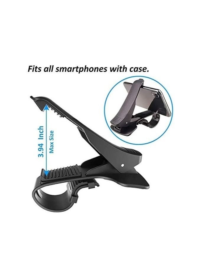 Car Phone Holder Dashboard Cellphone Mount Mobile Clip Stand HUD Non-Slip Cell Phone Holder Design for Smart phone - Image 4
