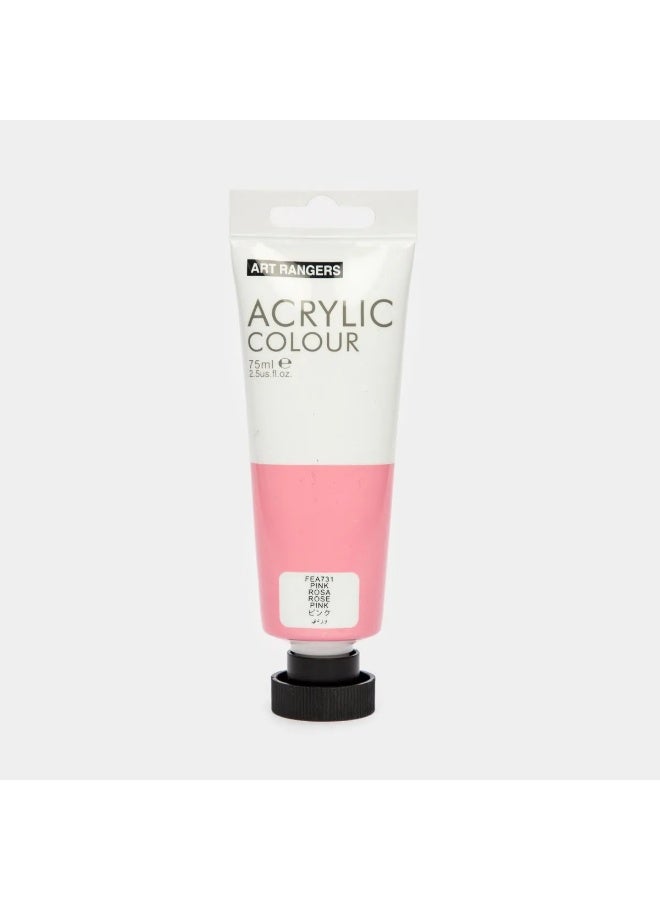 ART RANGERS Acrylic Colour – Pink 75ml | High-Quality Metallic Paint for Art & Craft - FEA731 - Image 1