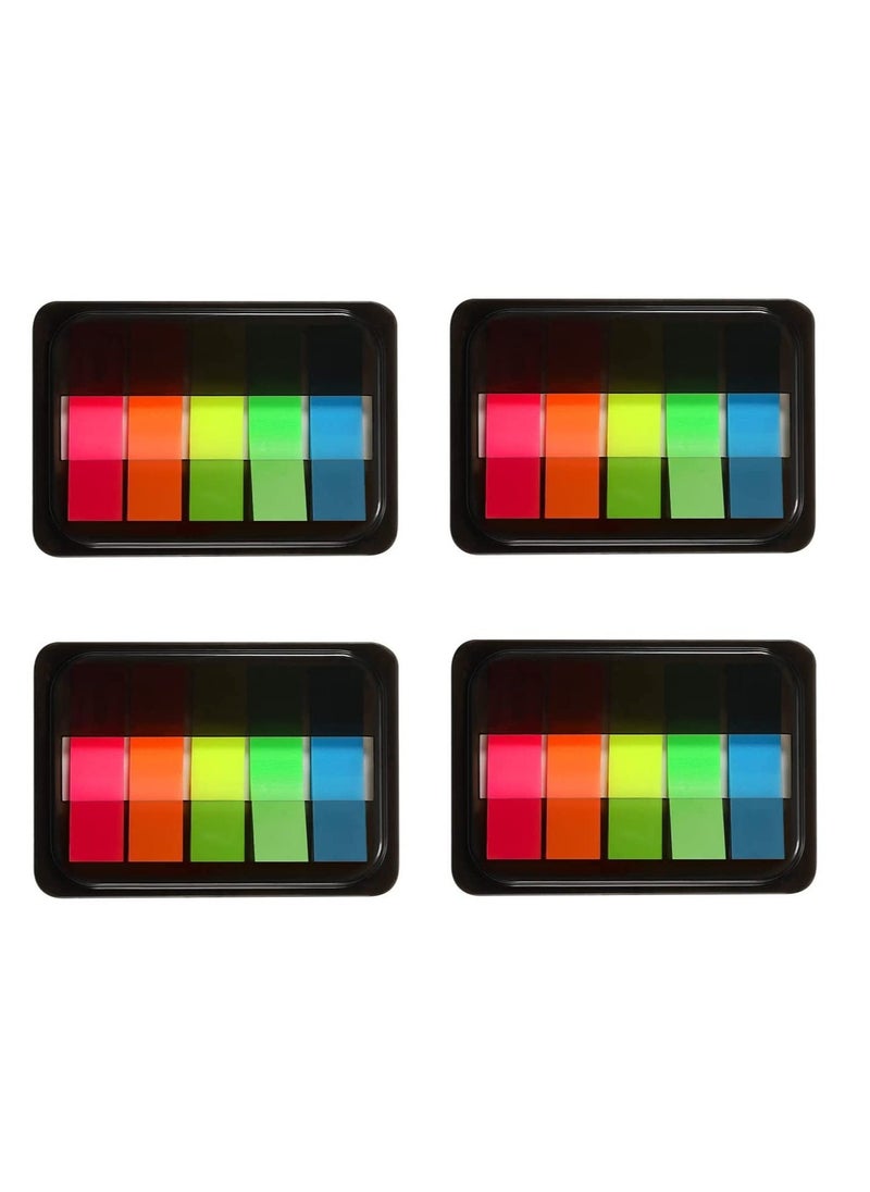 Sticky Index Tabs File Tabs, 400Pcs File Writable Index Tabs, Book Marker Sticky Notes Tabs Labeling and Organizing Documents, Papers, File Folders, Books(5 Colours) - Image 1