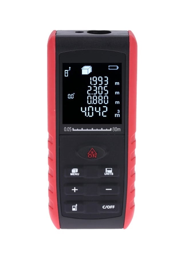 NIBEMINENT Portable Handheld Digital Laser Distance Meter Black/Red 11.5x5x2.5cm - Image 1