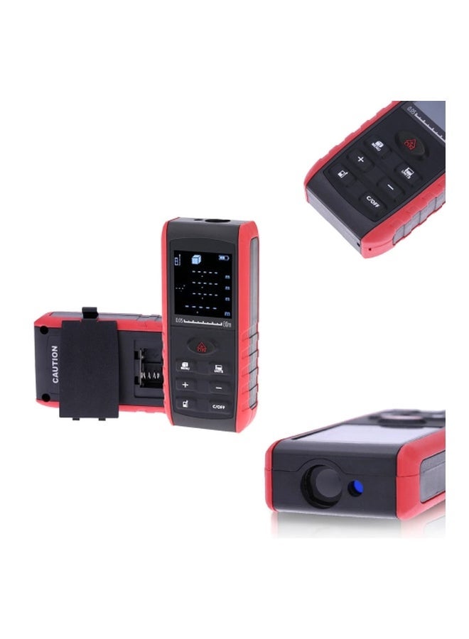 NIBEMINENT Portable Handheld Digital Laser Distance Meter Black/Red 11.5x5x2.5cm - Image 3
