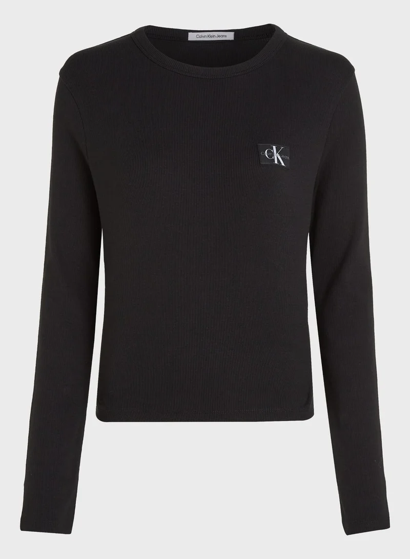 Calvin Klein Jeans Logo Knitted Sweatshirt